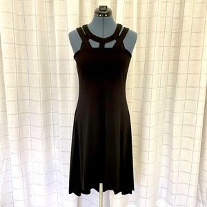 Black Sleeveless High Low Dress